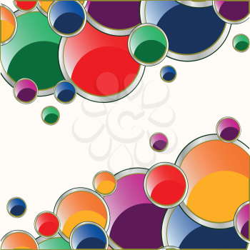 Colorful decorative background from circle of the miscellaneous of the colour and size