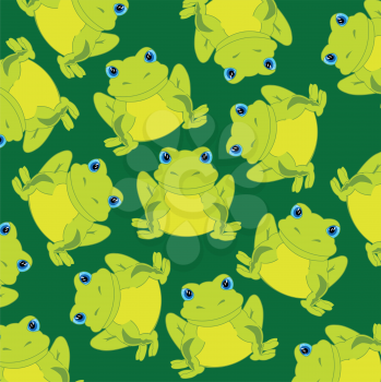 Much frogs on green background is insulated