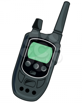 Vector illustration of the instrument for relationship radio set