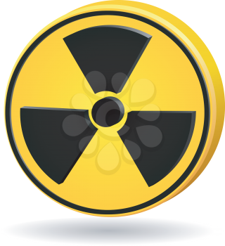 Royalty Free Clipart Image of a Radiation Sign