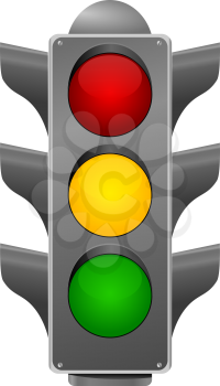 Royalty Free Clipart Image of a Traffic Light
