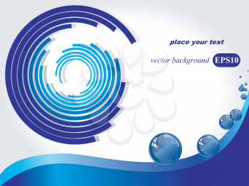 Royalty Free Clipart Image of Water Drops and a Labyrinth 