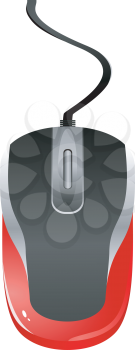 Royalty Free Clipart Image of a Computer Mouse