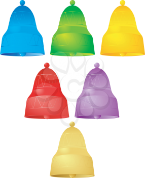Vector color handbells 