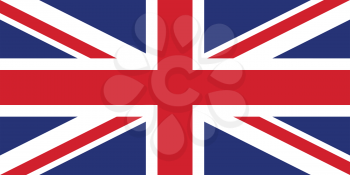 Vector illustration of the flag of United Kingdom 