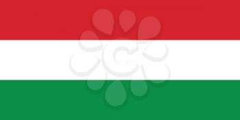 Vector illustration of the flag of Hungary