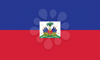 Vector illustration of the flag of  Haiti 