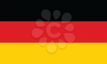 Vector illustration of the flag of Germany  