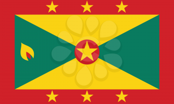 Vector illustration of the flag of  Grenada 