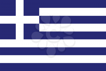 Vector illustration of the flag of  Greece 