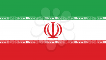 Vector illustration of the flag of Iran 