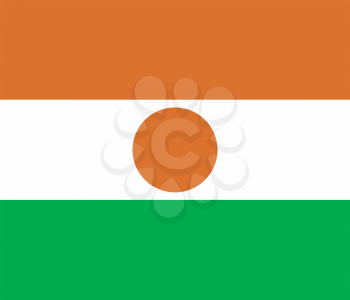 Vector illustration of the flag of Niger  