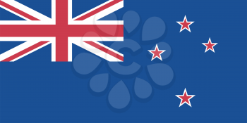 Vector illustration of the flag of New Zealand  