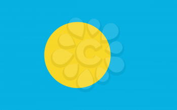Vector illustration of the flag of Palau  