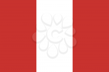 Vector illustration of the flag of Peru  
