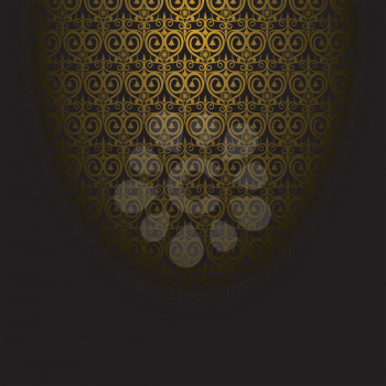 Abstract background with gold pattern. EPS10