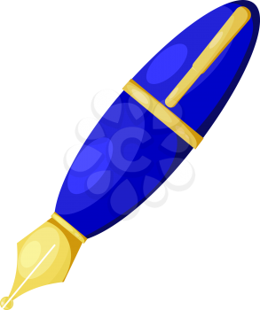 Cartoon blue pen. eps10