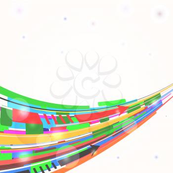 Abstract background with curved lines. eps10
