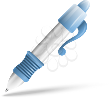 Ballpoint pen on a white background