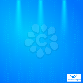 Abstract blue background with grid