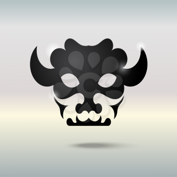 Tattoo  skull of a bull.