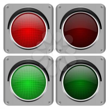 Royalty Free Clipart Image of Traffic Lights