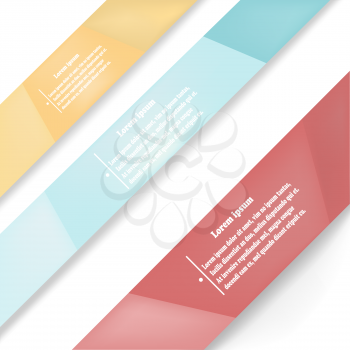 Fullcolor infographics design with stripes. 
Vector illustration