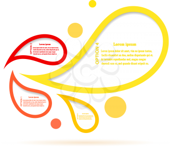 Infographics colorful bubble speech template. Vector illustration