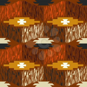 Ethnic seamless pattern. Vector illustration