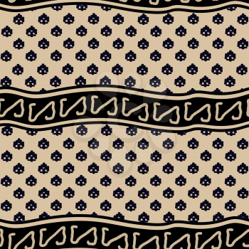 Tribal Ethnic pattern with horizontal stripes. Vector illustration.