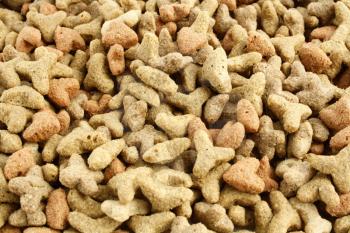 Royalty Free Photo of a Closeup of Dry Cat Food