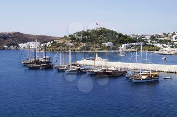 Boats at marina in Bodrum, Turkey 