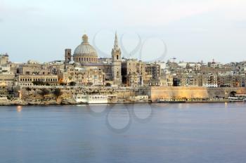 Panorama of Valletta, the capital city of Malta