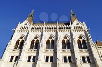 The building of the Hungarian Parliament in Budapest 