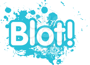 Royalty Free Clipart Image of Blot