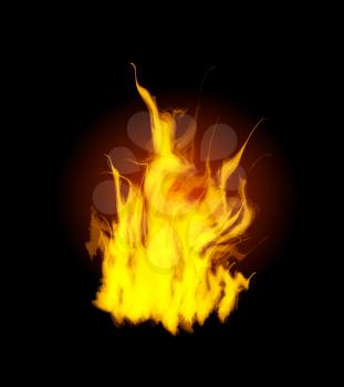 Royalty Free Clipart Image of a Flame Background