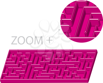 Royalty Free Clipart Image of a Maze