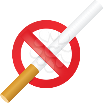 Royalty Free Clipart Image of a No Smoking Symbol