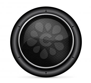 audio speaker icon illustration on white background