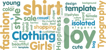 Royalty Free Clipart Image of a Tag Cloud