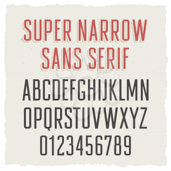 Trendy sans serif font in uppercase / Vectors