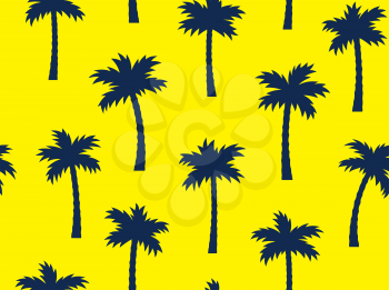 Seamless pattern with palm trees for child t-shirt apparel design