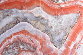 Gemstone agate texture detail, close up, minerals in the territory of Europe