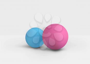 3D Studio Scene with Spheres, Realistic Display Circle Shape Form with Shadow. Vector Illustration/Visualization/Render of 3d Graphic Design – Vector