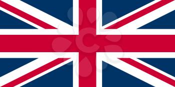 UK Flag Union Jack - Proper normalised ratio (2:1) and colours (RGB 204,0,51 - 255,255,255 - 0,51,102)