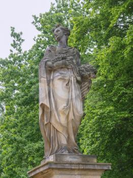Statue of woman representing fruit in Park Sanssouci Potsdam Berlin Germany