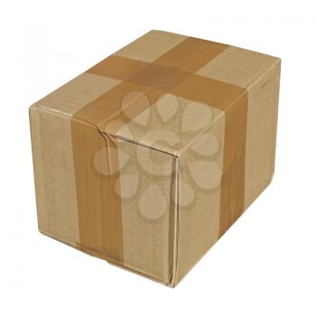 Parcel or small packet isolated over white
