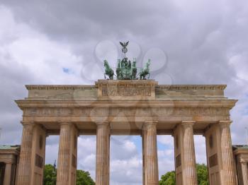 Brandenburger Tor Brandenburg Gate famous landmark in Berlin Germany