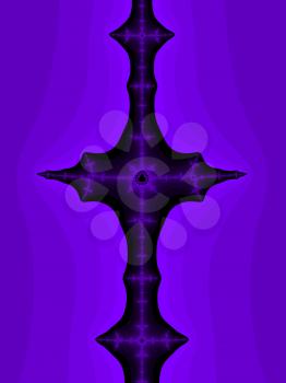 Violet abstract fractal illustration useful as a background