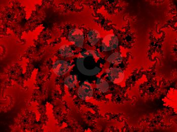 Red Mandelbrot set abstract fractal illustration useful as a background